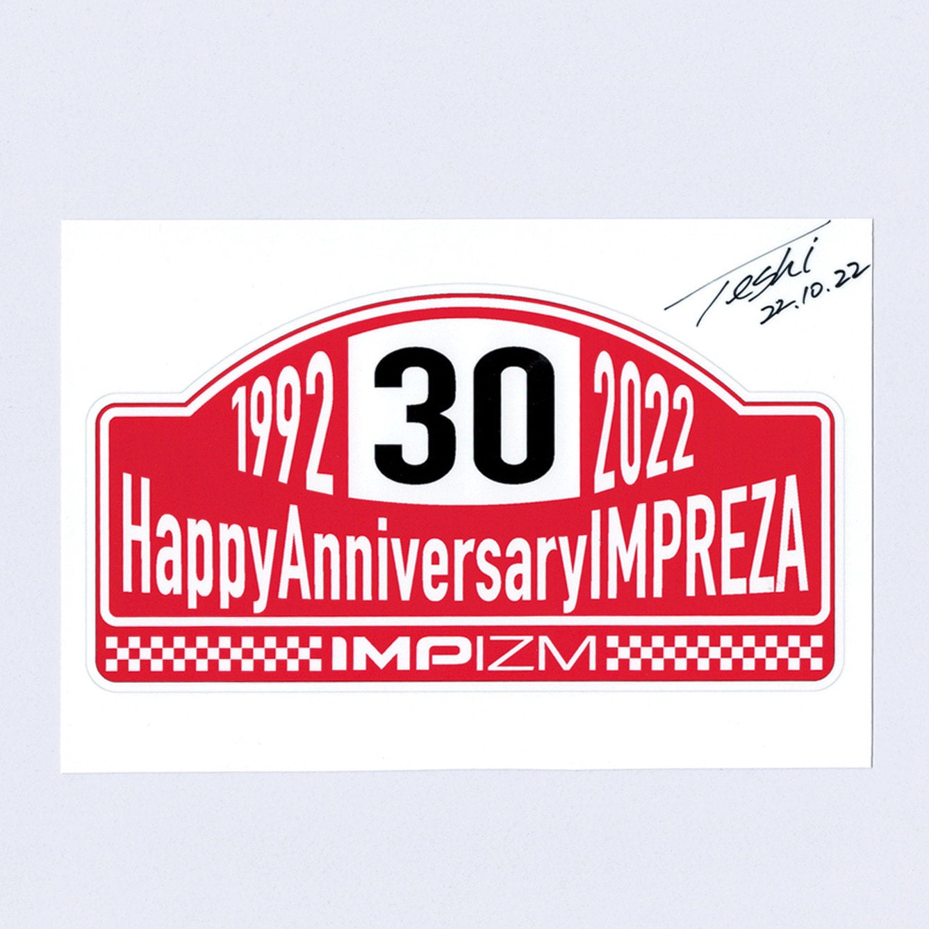 GCGF誕生30周年記念ステッカー 30YEARS ANNIVERSARY インプイズム