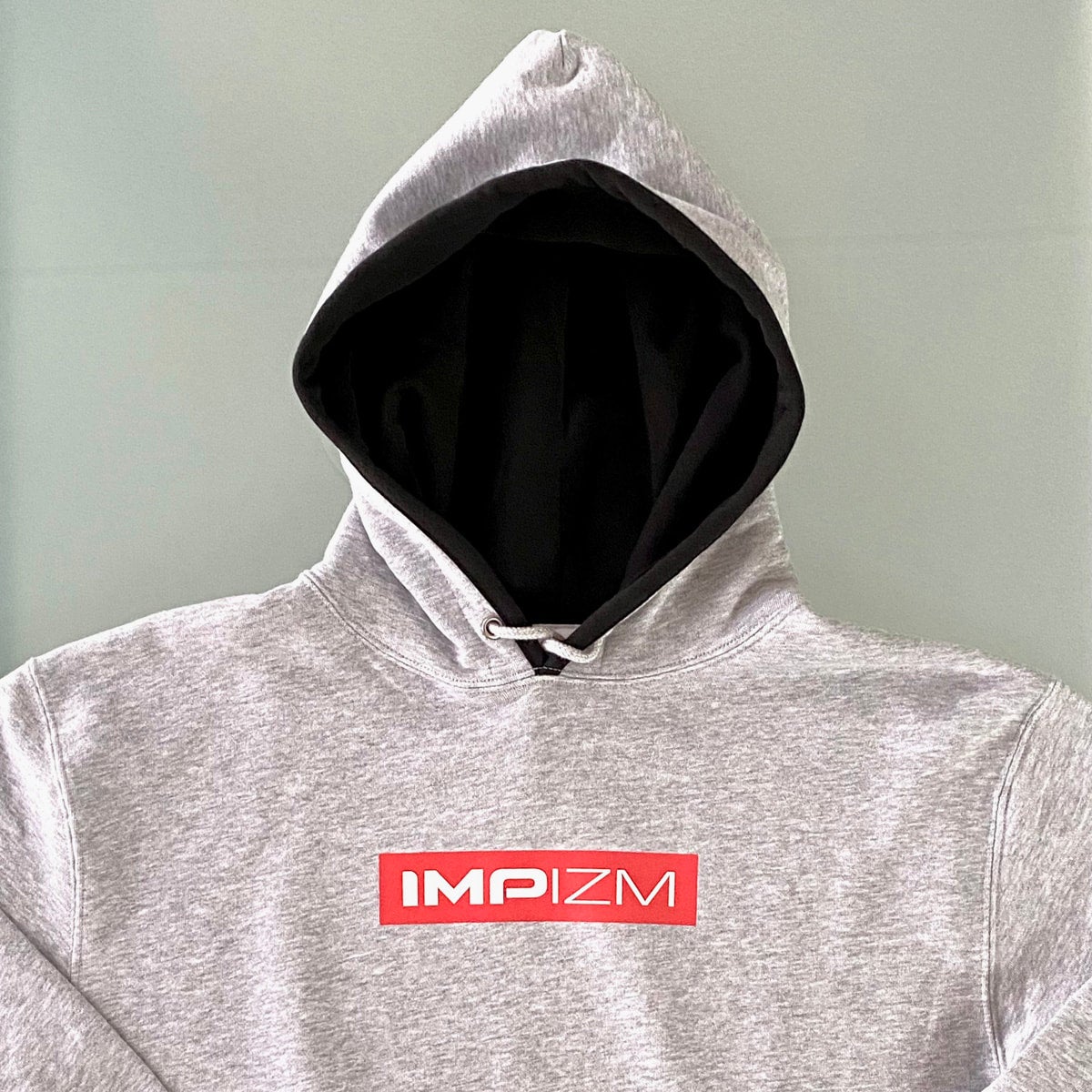MILK MIX ダークグレー パーカー M IMPIZM パーカー スウェット プルオーバー パーカー ミックス