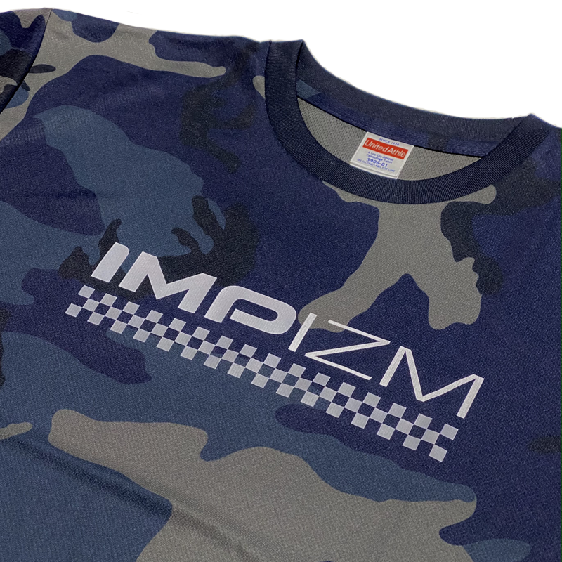 カモフラTシャツ／Navy-Camo『IMPIZM』Checker - （ドライ アスレチック）